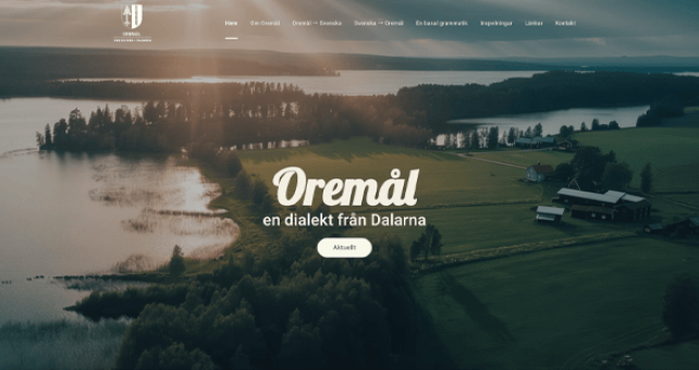 Oremål är en dialekt från Ore socken i Dalarna